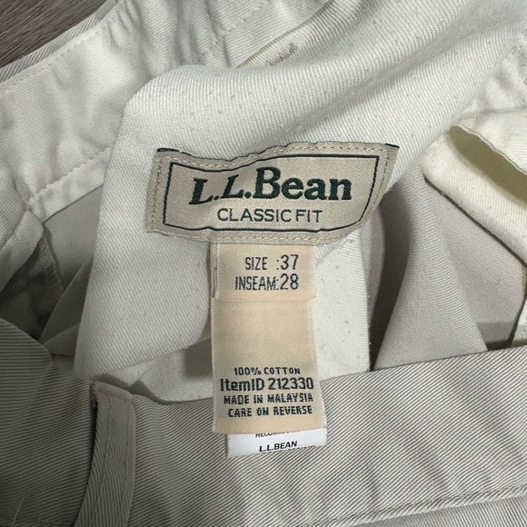 L.L. Bean Light Gray Chinos - Picture 2 of 5